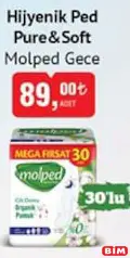 MOLPED GECE HİJYENİK PED PURE&SOFT 30'LU